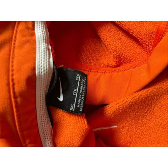 Nike Mens Orange Long Sleeve Fleece Thermal Fit Full Zip Track Jacket 2XL - Picture 7 of 8